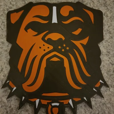 Plaque Cleveland Browns Dawg Pound