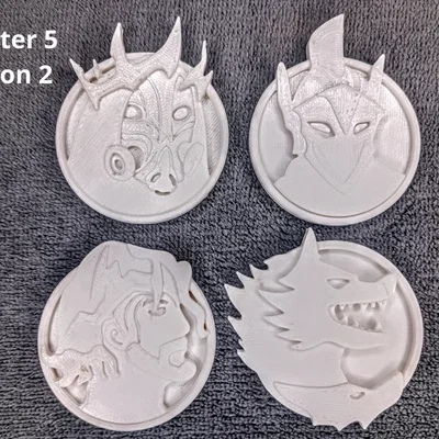 Mô hình 3D bộ sưu tập huy hiệu Medallion Fortnite Chapter 5 Season 2