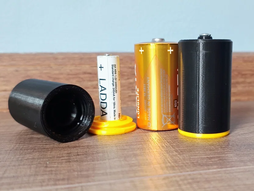 Bộ chuyển AA sang pin D (AA to D battery adapter) - Image 2