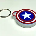 Móc khóa Spinner Gyroscope Fidget CAPTAIN AMERICA (Print-In-Place) - Thumbnail 2