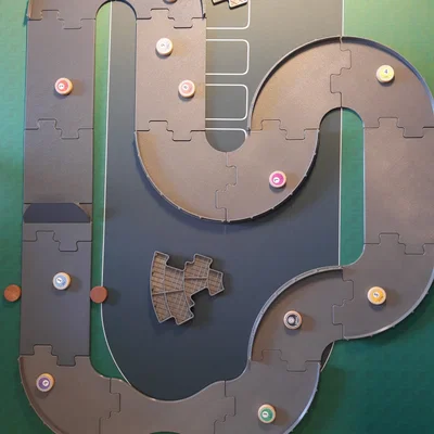 Đường đua búng đĩa (Race Track for Flicking Disks)
