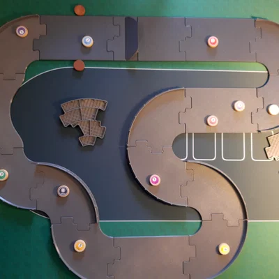 Đường đua búng đĩa (Race Track for Flicking Disks)