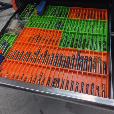 Hộp/Khay lưu trữ Endmill / Reamer / Drill