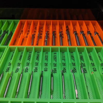 Hộp/Khay lưu trữ Endmill / Reamer / Drill