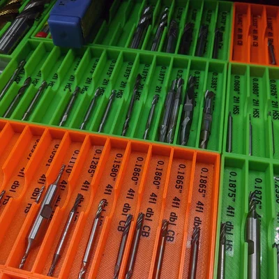 Hộp/Khay lưu trữ Endmill / Reamer / Drill