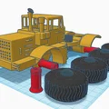 Mô hình lắp ráp máy cày K700A chi tiết cho in 3D - Thumbnail 1