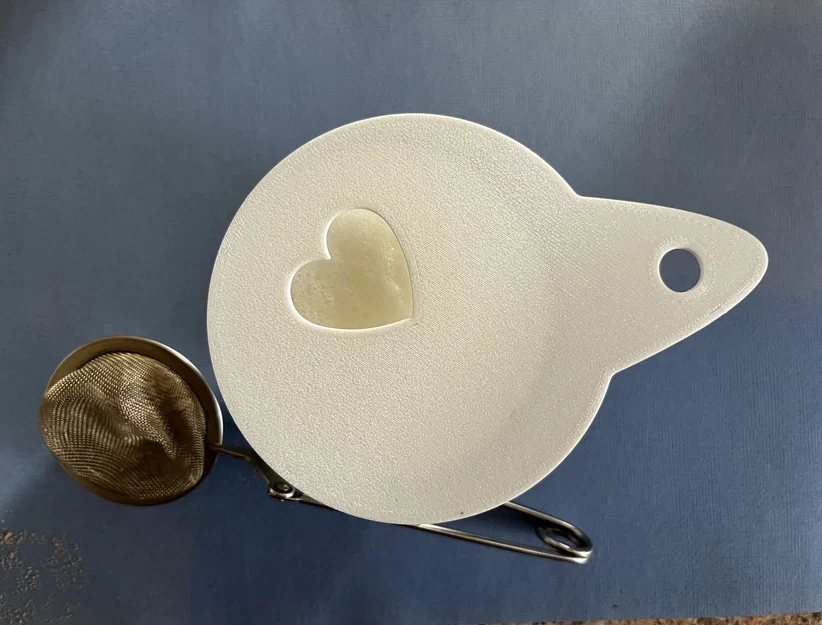 Stencil cà phê hình trái tim - Image 4