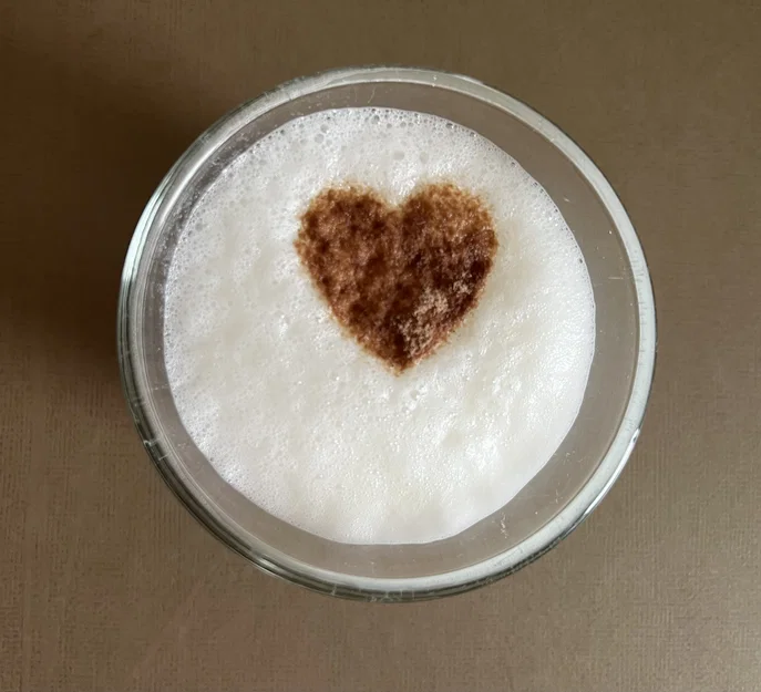 Stencil cà phê hình trái tim - Image 5