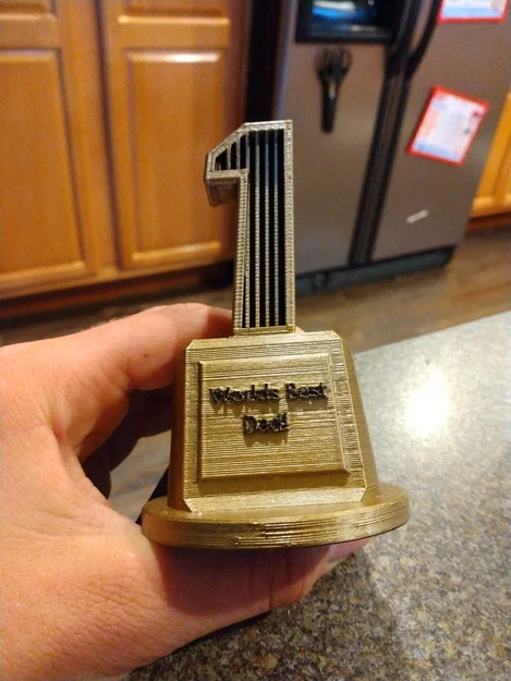 Mẫu in 3D Cúp vinh danh Người cha tuyệt vời nhất (World's Best Dad) - Image 1