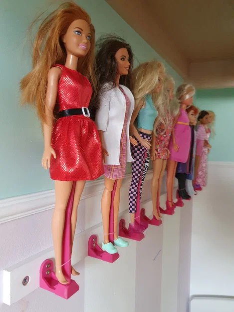 Giá treo tường cho búp bê Barbie - Phụ kiện trưng bày gọn gàng - Image 1