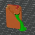 Khóa tăng đơ dây lưới bóng chuyền (Volleyball rope tensioner) in 3D - Thumbnail 2