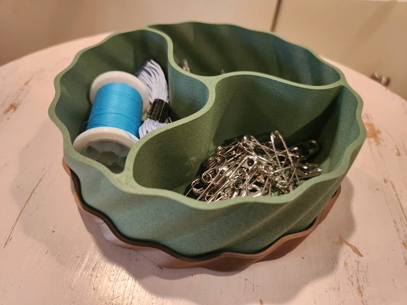 Crafty Sorter – Khay phân loại 3 ngăn lượn sóng (có nắp tùy chọn) - Image 3