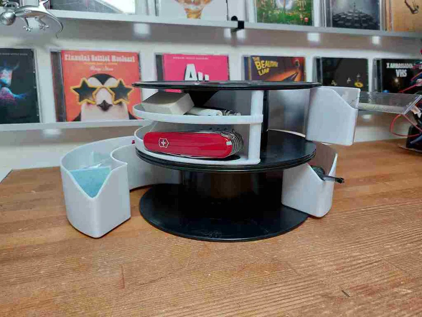 Organizer bàn làm việc gắn cuộn filament (Spool holder desk organizer) - Image 1