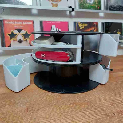 Organizer bàn làm việc gắn cuộn filament (Spool holder desk organizer)