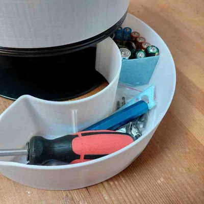 Organizer bàn làm việc gắn cuộn filament (Spool holder desk organizer)
