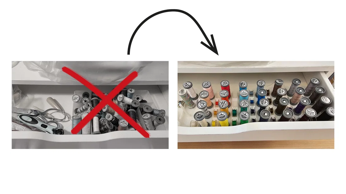 Khay sắp xếp chỉ may và suốt chỉ (Threads & Bobbins Organizer) - Image 1