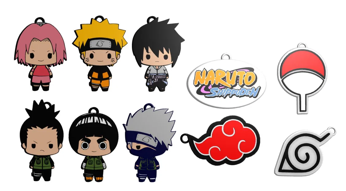 Móc khóa Naruto Shippuden 3D: Thiết kế độc đáo cho fan anime - Image 1