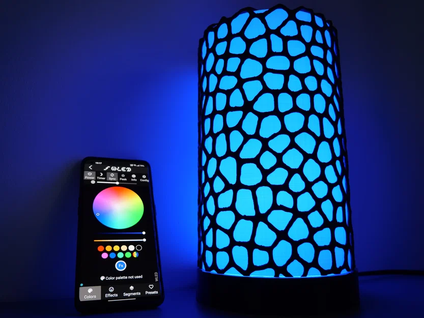 Đèn Voronoi RGB (WLED) – RGB Voronoi Lamp (WLED) - Image 1