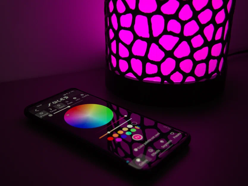 Đèn Voronoi RGB (WLED) – RGB Voronoi Lamp (WLED) - Image 3