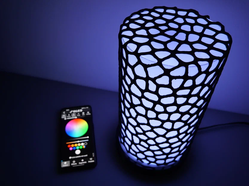 Đèn Voronoi RGB (WLED) – RGB Voronoi Lamp (WLED) - Image 4