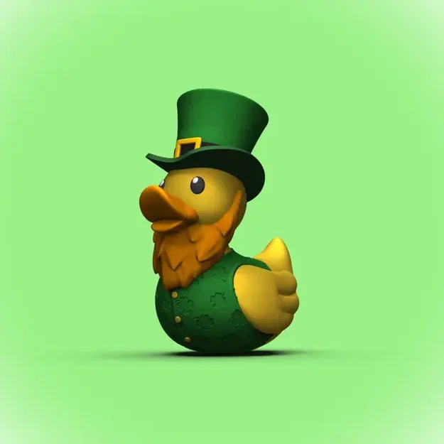 Mô hình 3D chú vịt Leprechaun may mắn ngày lễ Thánh Patrick - Image 1