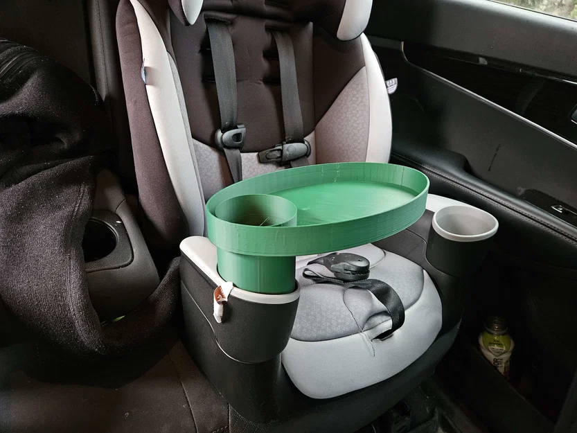 Khay Snack + Giá Đỡ Ly Gắn Ghế Xe (Carseat Cup Holder with Snack Tray) - Image 1