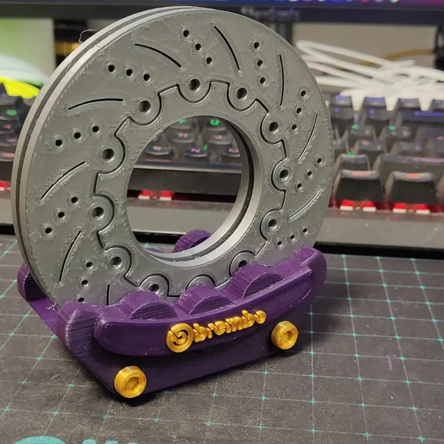 Bộ đế lót ly mô hình đĩa phanh và cùm phanh Brembo 3D - Image 1