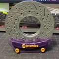 Bộ đế lót ly mô hình đĩa phanh và cùm phanh Brembo 3D - Thumbnail 3