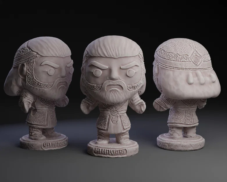 Mô hình 3D Genghis Khan phong cách Funko Pop độc đáo - Image 1