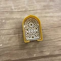 Mẫu kẹp sách họa tiết Hồi giáo - Bookmark 3D tinh tế cho lễ Ramadan - Thumbnail 3
