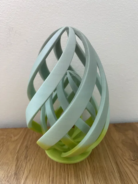 Mô hình trang trí quả trứng lồng xoắn ốc Spiral Egg in Egg 3D - Image 1