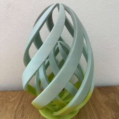 Mô hình trang trí quả trứng lồng xoắn ốc Spiral Egg in Egg 3D