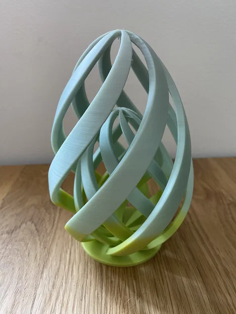Mô hình trang trí quả trứng lồng xoắn ốc Spiral Egg in Egg 3D - Image 2
