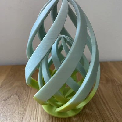 Mô hình trang trí quả trứng lồng xoắn ốc Spiral Egg in Egg 3D