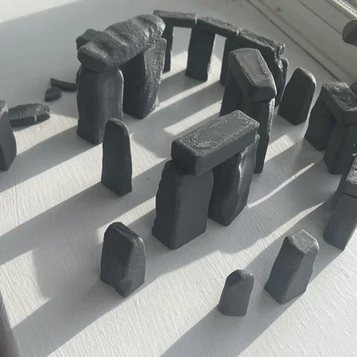 Mô hình 3D Stonehenge: Tái hiện công trình cổ đại cực đơn giản