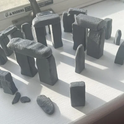 Mô hình 3D Stonehenge: Tái hiện công trình cổ đại cực đơn giản