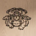 Tranh treo tường Venusaur 3D - Mẫu decor Pokemon cực chất cho góc làm việc - Thumbnail 1