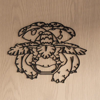 Tranh treo tường Venusaur 3D - Mẫu decor Pokemon cực chất cho góc làm việc