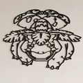 Tranh treo tường Venusaur 3D - Mẫu decor Pokemon cực chất cho góc làm việc - Thumbnail 2