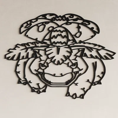 Tranh treo tường Venusaur 3D - Mẫu decor Pokemon cực chất cho góc làm việc