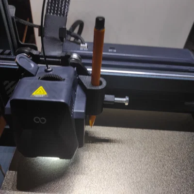 Ngàm giữ bút vẽ cho máy in 3D Elegoo Neptune 4 - Pen Plotter Mod