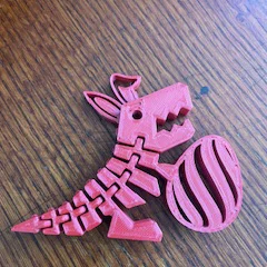 FlexiDino Print in Place - Easter (Khủng long T-Rex dễ thương)