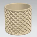 Chậu cây cảnh họa tiết hình khối hiện đại - File in 3D chất lượng - Thumbnail 1