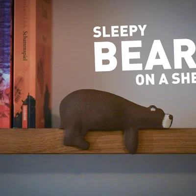 Gấu Buồn Ngủ Nằm Trên Kệ (Sleepy Bear on a Shelf)
