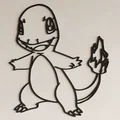 Mô hình tranh treo tường Pokemon Charmander in 3D tinh tế - Thumbnail 1
