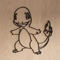 Mô hình tranh treo tường Pokemon Charmander in 3D tinh tế - Thumbnail 2