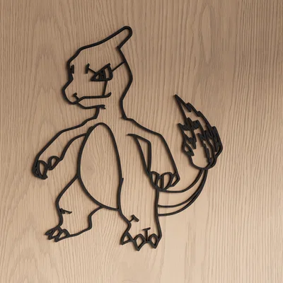 Tranh treo tường Charmeleon Pokemon 3D cực chất cho fan hâm mộ