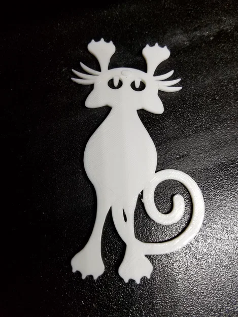 Mô hình chú mèo cách điệu (Cat stencil) trang trí 3D siêu cute - Image 1