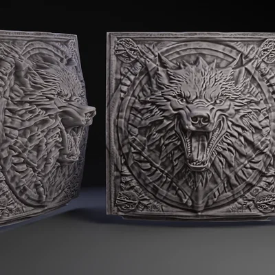 Bảng phù điêu DireWolf Game of Thrones