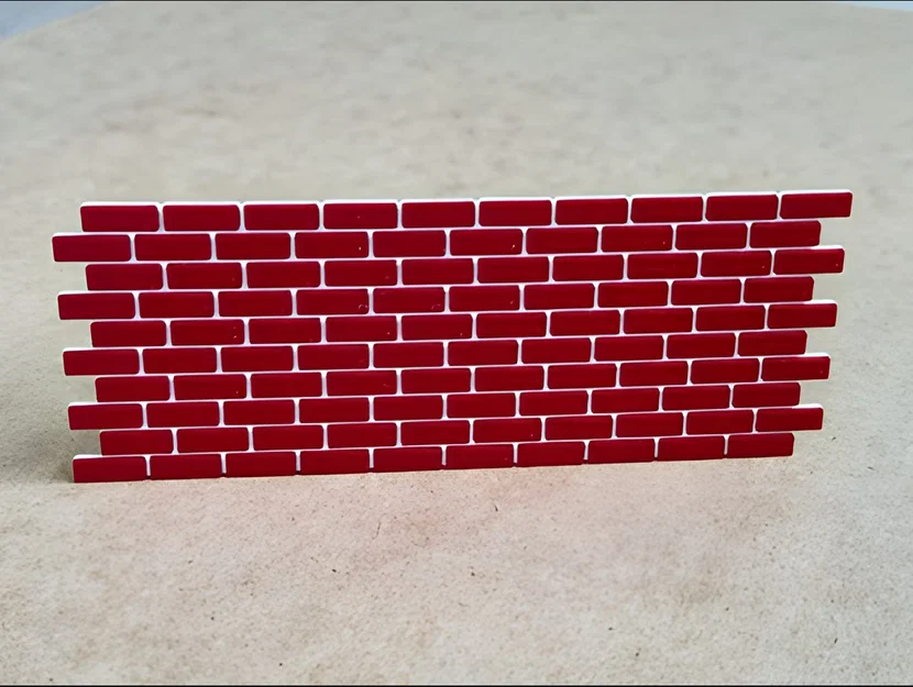 Mô hình vách tường gạch 3D cho tiểu cảnh và sa bàn - Image 1
